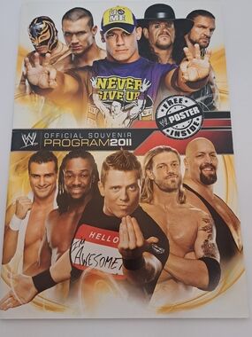 WWE 2011 Souvenir Tour Program w/ John Cena, The Miz, Undertaker, & others.